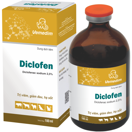 Thuốc thú y diclofenac có những thành phần chính nào?
